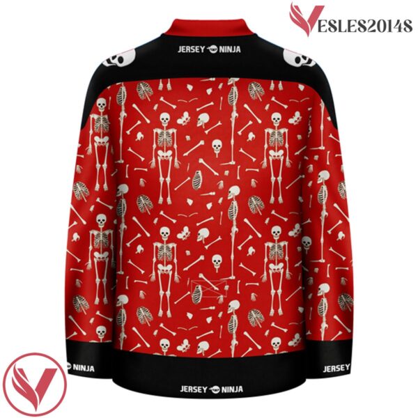 Pattern Dancing Skeletons Halloween Holiday Hockey Jersey - Vesles2014S 3