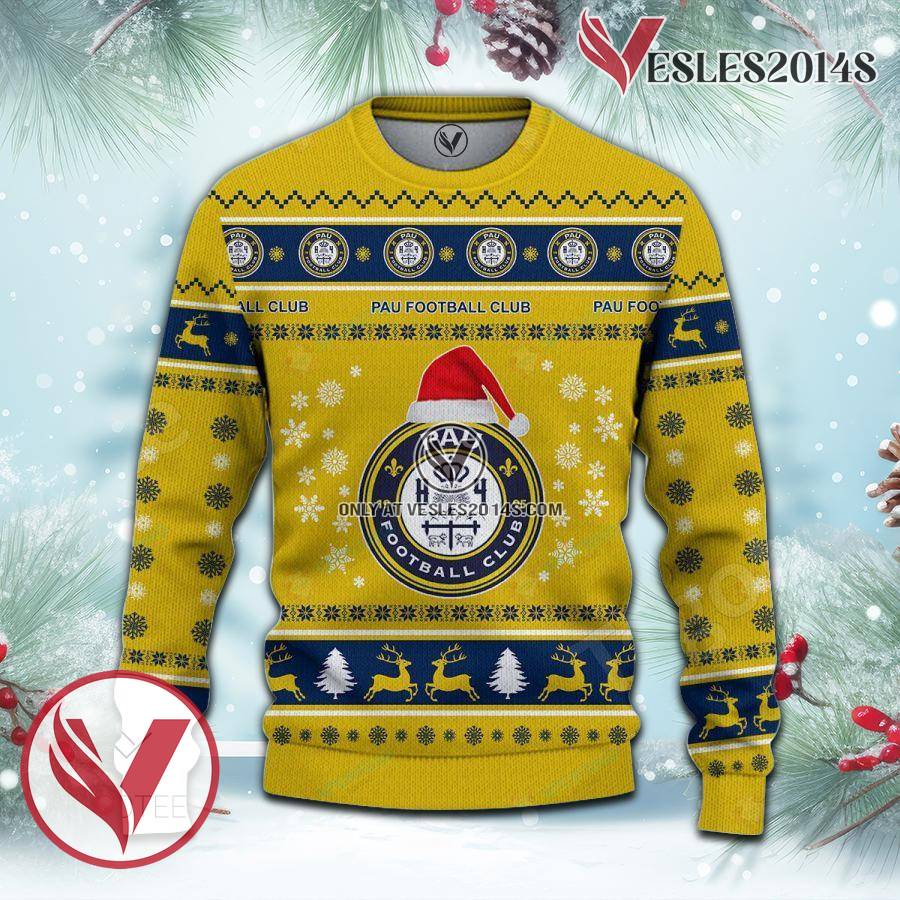 Pau Football Club Sport Ugly Christmas Sweater, Unique Gifts For Fans - Vesles2014aS 2