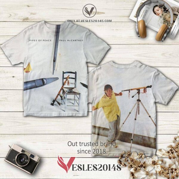 Paul McCartney Pipes of Peace Album 3D T-Shirt, Perfect Gifts For Music Lovers - Vesles2014S