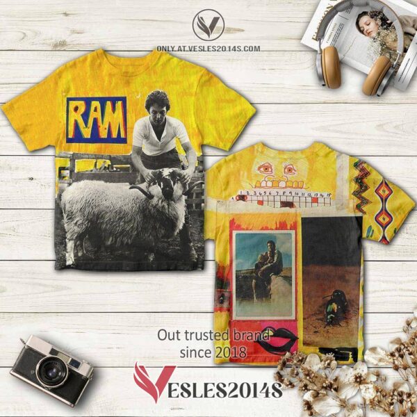 Paul McCartney Ram Album 3D T-Shirt, Perfect Gifts For Music Lovers - Vesles2014S
