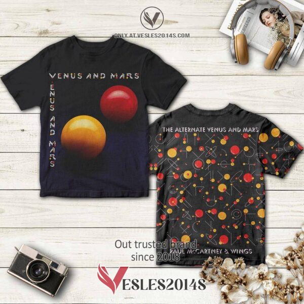 Paul McCartney Venus and Mars Album 3D T-Shirt, Perfect Gifts For Music Lovers - Vesles2014S