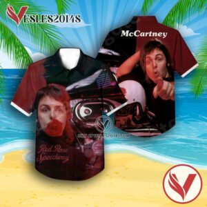 Paul Mccartney And Wings Red Rose Speedway Album Cover Hawaiian Shirt, Unique Gifts For Music Lovers - Vesles2014S