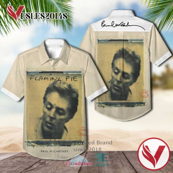 Paul Mccartney Flaming Pie 1997 Casual Hawaiian Shirt, Best Gifts For Summer Vesles2014S