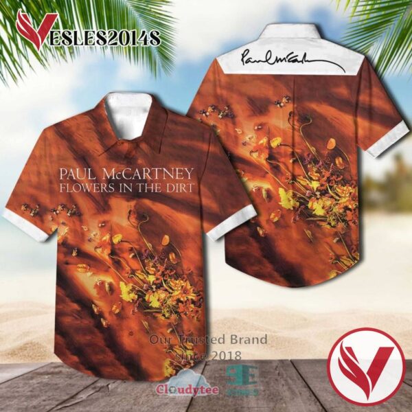 Paul Mccartney Flowers In The Dirt 1989 Casual Hawaiian Shirt, Best Gifts For Summer Vesles2014S 1