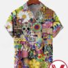 Peace And Love Colorful Halloween Hawaiian Shirt, Unique Gifts For Friends - Vesles2014S 1