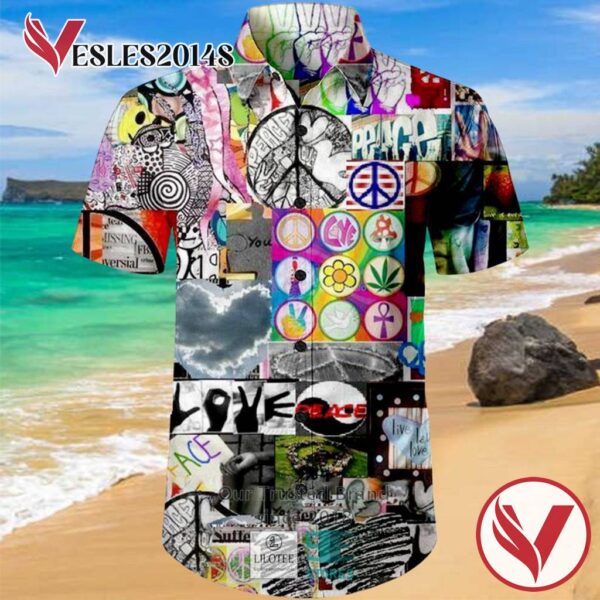 Peace And Love Revolution Casual Hawaiian Shirt, Best Gifts For Summer Vesles2014S