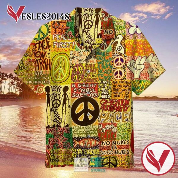 Peace And Love of Brotherhood of Man Revolution Casual Hawaiian Shirt, Best Gifts For Summer Vesles2014S