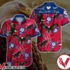 Peace Love Eagle Blue Floral Hawaiian Shirt, Unique Gifts For Friends - Vesles2014S 1