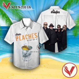 Peaches The Very Best Of The Stranglers Compilation Album Cover Hawaiian Shirt, Unique Gifts For Music Lovers - Vesles2014S