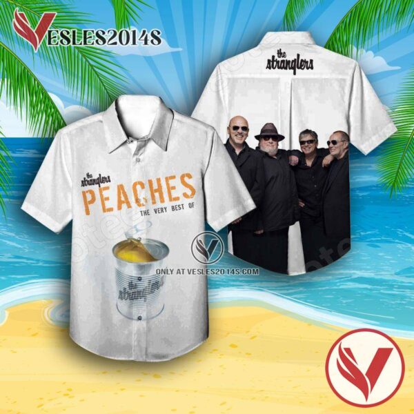 Peaches The Very Best Of The Stranglers Compilation Album Cover Hawaiian Shirt, Unique Gifts For Music Lovers - Vesles2014S