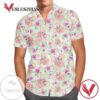 Peachy Floral Minnie Ears Disney For men And Women Graphic Print Short Sleeve Hawaiian Casual Shirt Vesles2014S