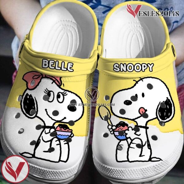 Peanuts Snoopy Crocs Clogs Comfortable Shoes Crocband 3D, Unique Gift From  Vesles2014S