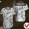 Peanuts Snoopy Grey Tropical Floral White Hawaiian Shirt, Unique Gifts For Friends - Vesles2014S 1