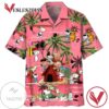 Peanuts charlie brown and snoopy Print Short Sleeve Hawaiian Casual Shirt Vesles2014S