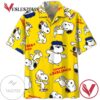 Peanuts snoopy siblings Print Short Sleeve Hawaiian Casual Shirt Vesles2014S