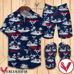 Pearl Jam Beach Combo Hawaiian Shirt, Beach Shorts And Flip Flop, Unique Gifts For Friends - Vesles2014S 1