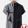 Peeking Cat Black Striped Hawaiian Shirt, Unique Gifts For Friends - Vesles2014S 1