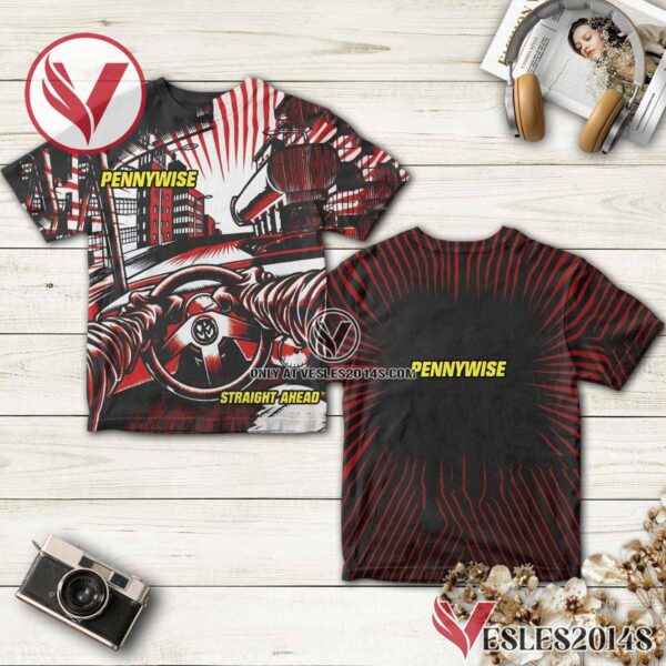 Pennywise Straight Ahead Album Cover Shirt, Unique Gifts For Music Lovers - Vesles2014S
