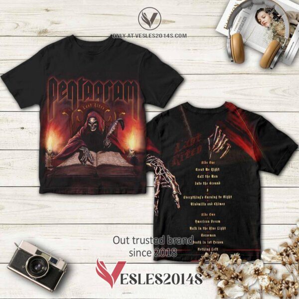 Pentagram Band Last Rites Album 3D T-Shirt, Perfect Gifts For Music Lovers - Vesles2014S