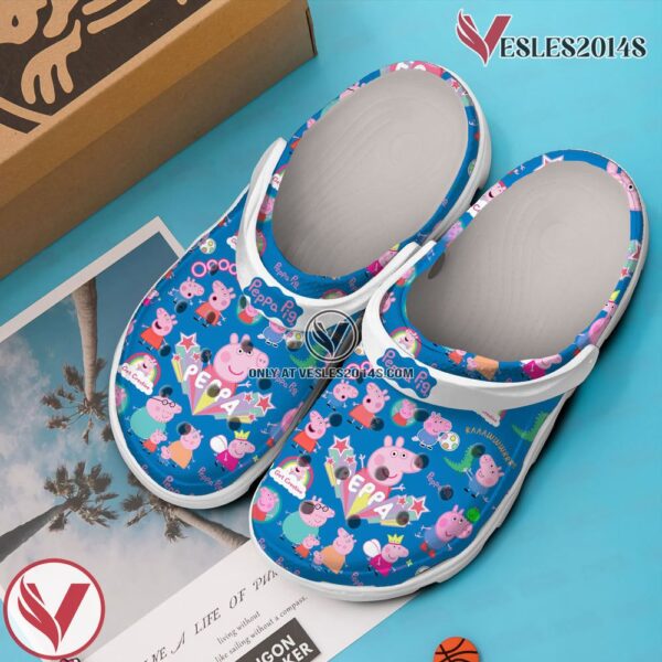 Peppa Pig Cartoon Crocs Crocband Clogs Shoes Comfortable For Men Women and Kids Style 1, Unique Gift From  Vesles2014S 3