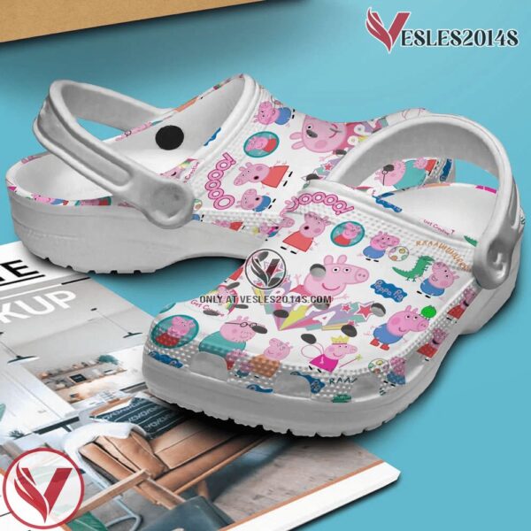 Peppa Pig Cartoon Crocs Crocband Clogs Shoes Comfortable For Men Women and Kids Style 2, Unique Gift From  Vesles2014S 3
