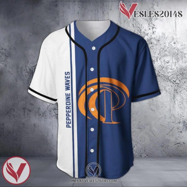 Pepperdine Waves Baseball Jersey Half Style NCAA, Unique Gifts For Fans - Vesles2014s