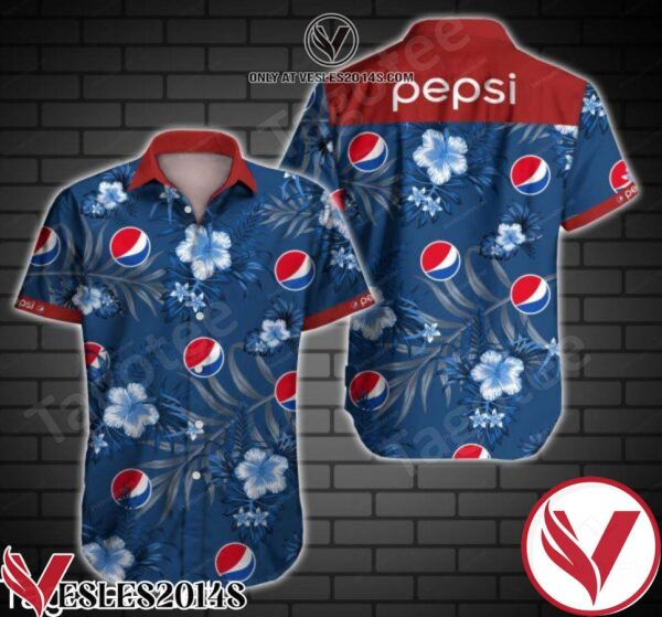 Pepsi Blue Tropical Floral Style 2 Hawaiian Shirt, Unique Gifts For Friends - Vesles2014S 1
