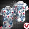 Pepsi Blue Tropical Floral White Style 2 Hawaiian Shirt, Unique Gifts For Friends - Vesles2014S 1