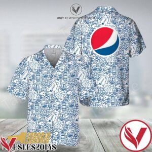 Pepsi Doodle Art Hawaiian Shirt, Unique Gifts For Friends - Vesles2014S 1