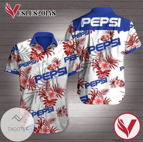 Pepsi Hawaiian II Graphic Print Short Sleeve Hawaiian Casual Shirt Vesles2014S 1