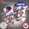 Pepsi Hawaiian II Graphic Print Short Sleeve Hawaiian Casual Shirt Vesles2014S