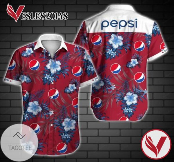 Pepsi Hawaiian III Graphic Print Short Sleeve Hawaiian Casual Shirt Vesles2014S 1