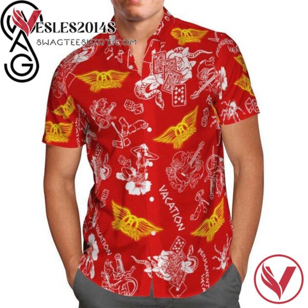 Permanent Vacation Album Aerosmith Rock Band All Over Print Aloha Hawaiian Shirt Vesles2014S