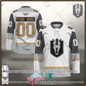 Personalized AHL Henderson Silver Knights 2020-21 Premier White Hockey Jersey, Trending Gifts For Fans - Vesles2014s