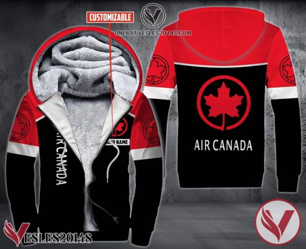 Personalized Air Canada Uniform Custom Fleece Hoodie, Unique Gifts For Employee - Vesles2014S 1