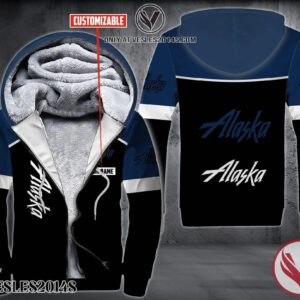 Personalized Alaska Airlines Uniform Fleece Hoodie, Unique Gifts For Employee - Vesles2014S 1