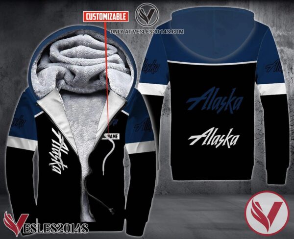 Personalized Alaska Airlines Uniform Fleece Hoodie, Unique Gifts For Employee - Vesles2014S 1