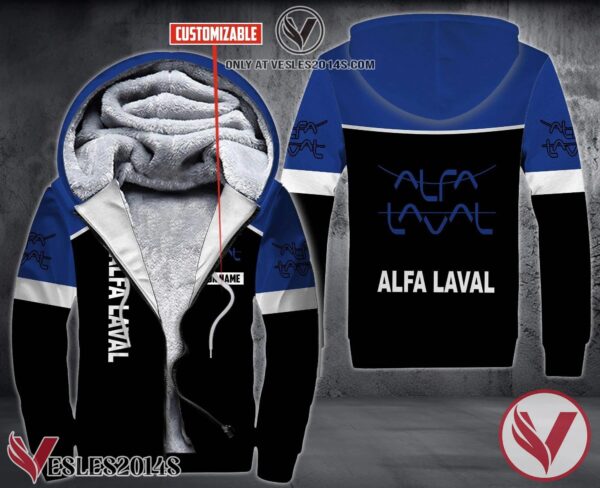 Personalized Alfa Laval Uniform Custom Fleece Hoodie, Unique Gifts For Employee - Vesles2014S 1
