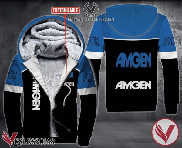 Personalized Amgen Uniform Fleece Hoodie, Unique Gifts For Employee - Vesles2014S 1