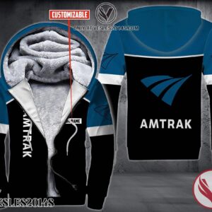 Personalized Amtrak Uniform Custom Fleece Hoodie, Unique Gifts For Employee - Vesles2014S 1