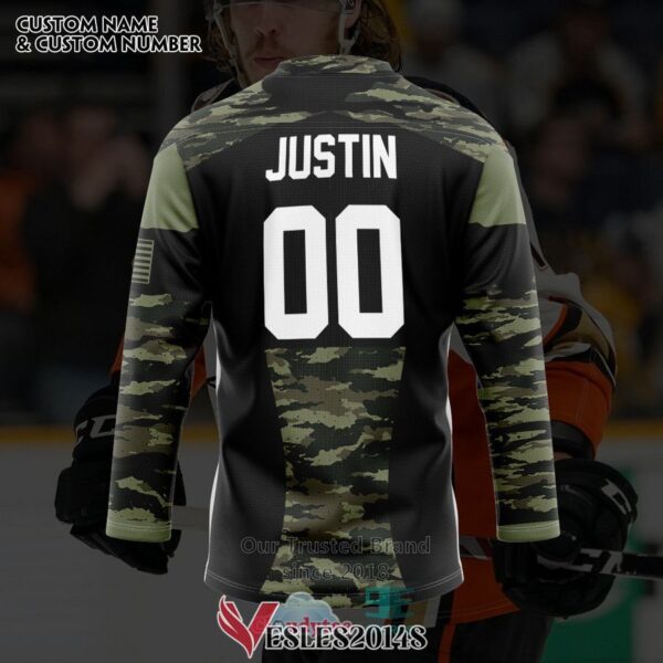 Personalized Anaheim Ducks Honors Veterans Hockey Jersey, Trending Gifts For Fans - Vesles2014s 1