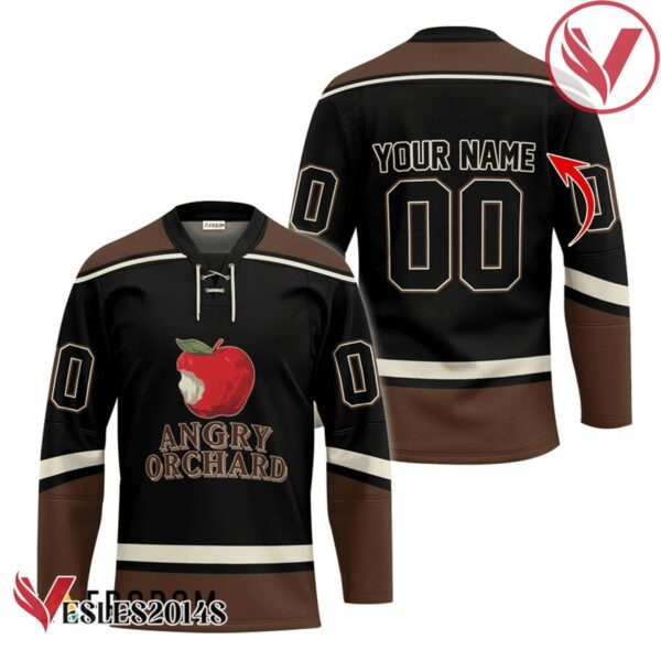 Personalized Angry Orchard Black And Brown Hockey Jersey - Vesles2014S