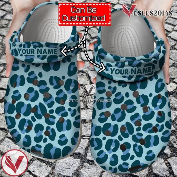 Personalized Animal Blue Print Pattern Clog Shoes, Unique Gift From  Vesles2014S