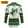 Personalized Arizona Coyotes St Patrick Day Hockey Jersey, Trending Gifts For Fans - Vesles2014s