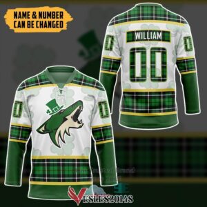 Personalized Arizona Coyotes St Patrick Day Hockey Jersey, Trending Gifts For Fans - Vesles2014s 2