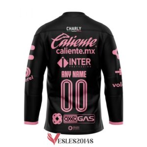 Personalized Atlas Club Banco Azteca Breast Cancer Awareness custom Hockey Jersey, Trending Gifts For Fans - Vesles2014s 1