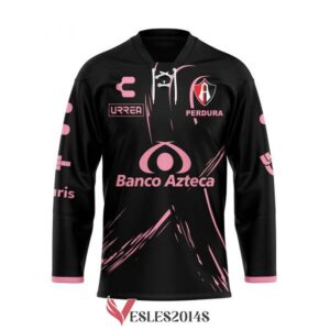 Personalized Atlas Club Banco Azteca Breast Cancer Awareness custom Hockey Jersey, Trending Gifts For Fans - Vesles2014s