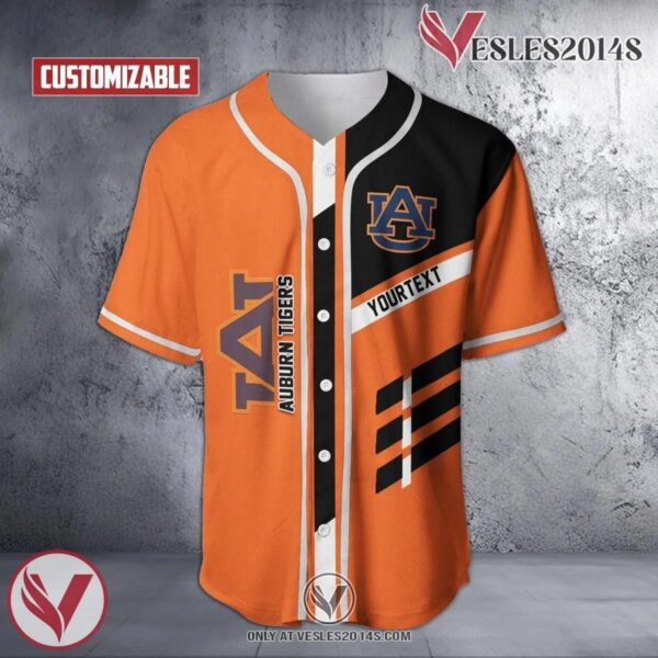 Personalized Auburn Tigers NCAA Baseball Jersey, Unique Gifts For Fans - Vesles2014s
