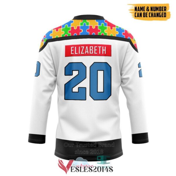 Personalized Autism Awareness Team Hockey Jersey, Trending Gifts For Fans - Vesles2014s 1