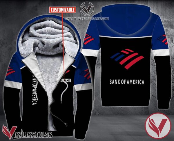 Personalized Bank Of America Uniform Fleece Hoodie, Unique Gifts For Employee - Vesles2014S 1